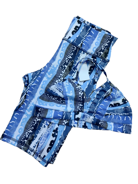 BIKER SET 2 PIEZAS SPORTGYM AZUL LETRAS oversilvercolombia