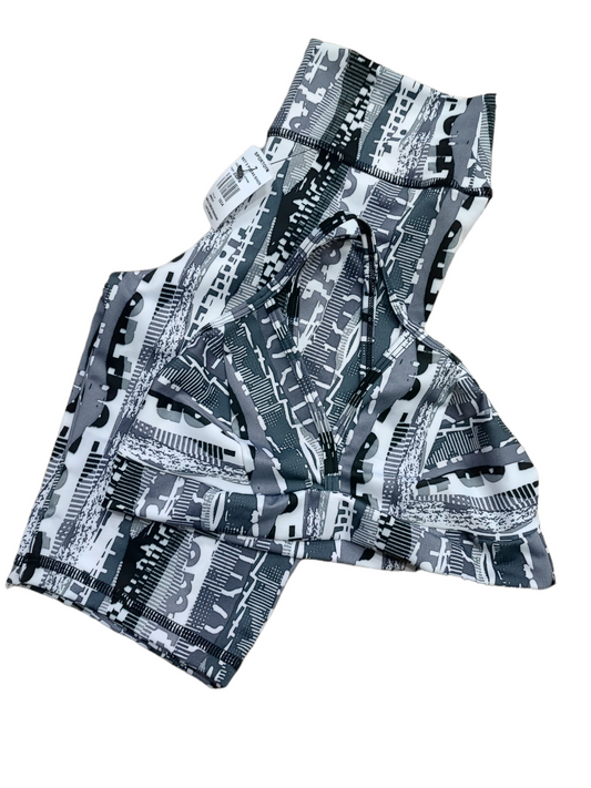 BIKER SET 2 PIEZAS SPORTGYM GRIS LETRAS oversilvercolombia