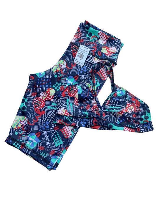 BIKER SET 2 PIEZAS SPORTGYM AZUL NEGRO BESOS oversilvercolombia