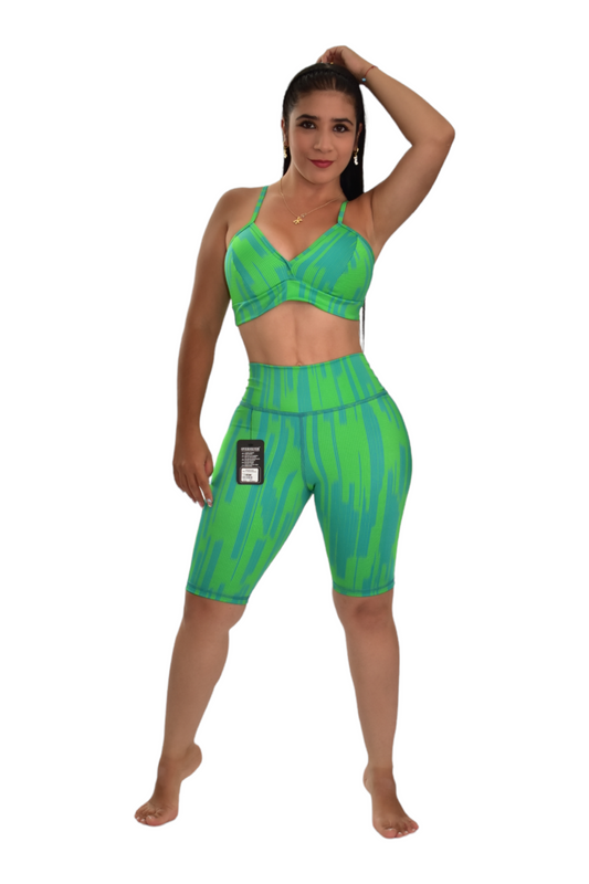 BIKER SET 2 PIEZAS SPORTGYM VERDE RALLAS oversilvercolombia