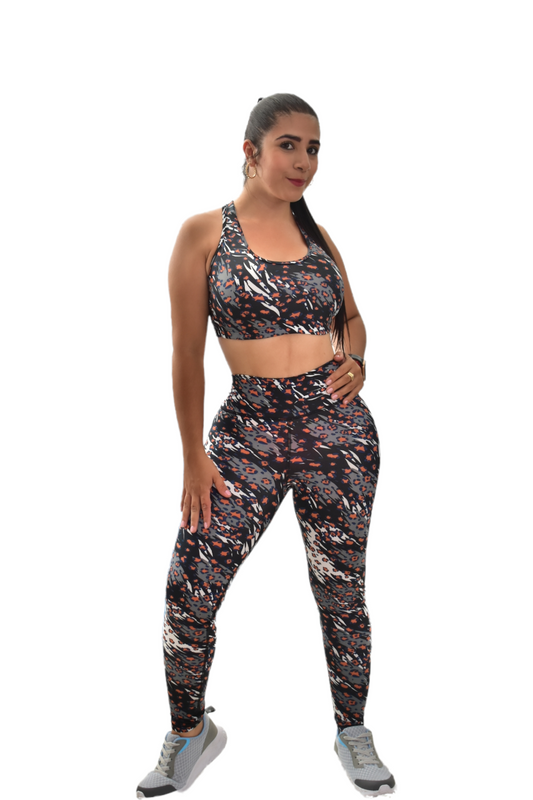 LICRA SET 2 PIEZAS SPORTGYM NEGRO BLANCO oversilvercolombia
