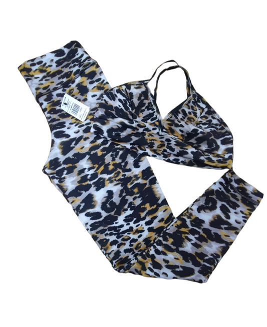 LEGGINS SET 2 PIEZAS SPORTGYM VERDE PUMA AMARILLO NEGRO oversilvercolombia