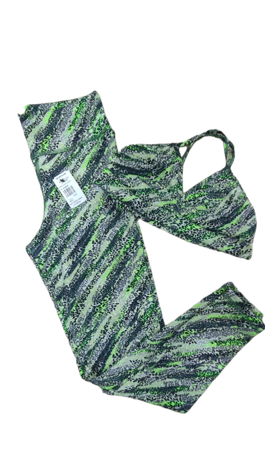 LEGGINS SET 2 PIEZAS SPORTGYM VERDE DIAGONAL oversilvercolombia