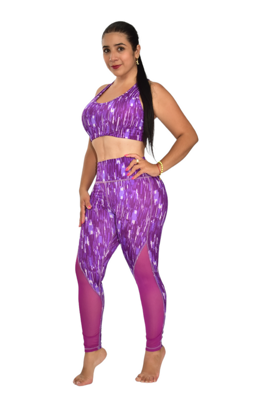 LEGGINS COMBINADA SET 2 PIEZAS SPORTGYM MORADO RALLA oversilvercolombia