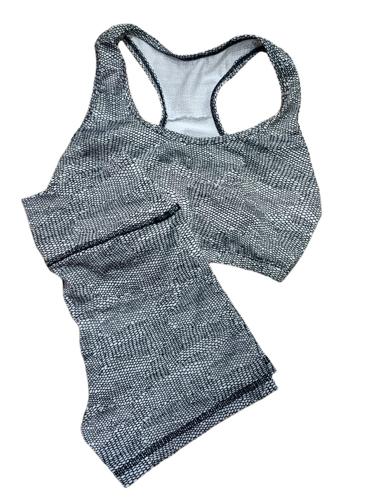 SHORT SET 2 PIEZAS SPORTGYM GRIS PUNTOS oversilvercolombia