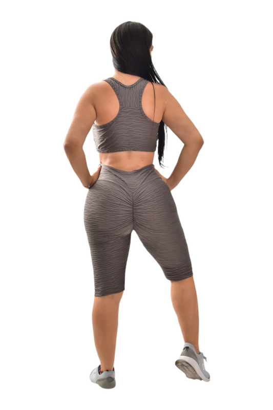 BIKER PUSH UP SET 2 PIEZAS TEXTURIZADO GRIS OSCURO oversilvercolombia