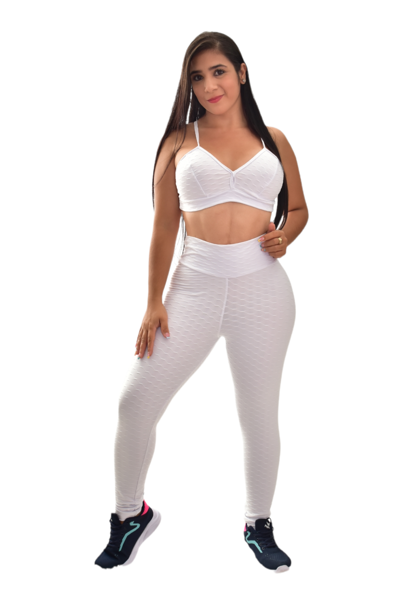 LEGGINS PUSH UP SET 2 PIEZAS TEXTURIZADO BLANCO oversilvercolombia