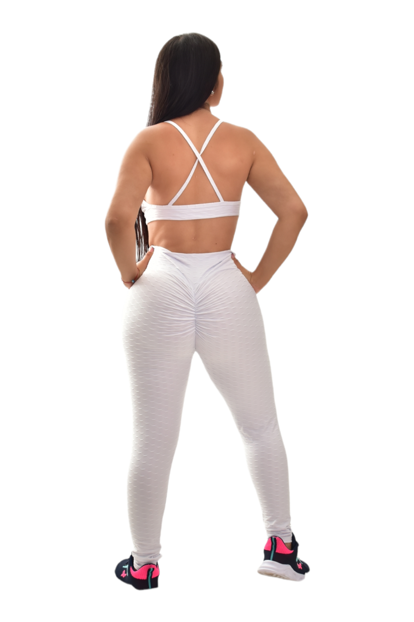 LEGGINS PUSH UP SET 2 PIEZAS TEXTURIZADO BLANCO oversilvercolombia