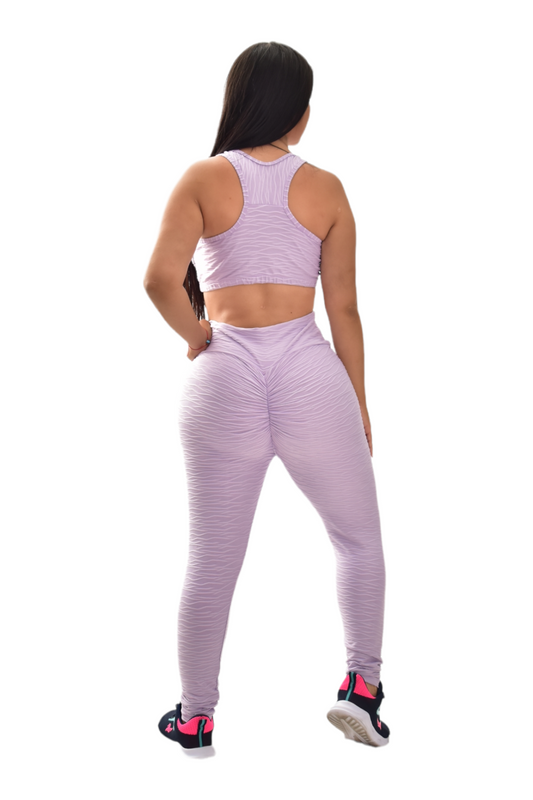 LEGGINS PUSH UP SET 2 PIEZAS TEXTURIZADO LILA oversilvercolombia