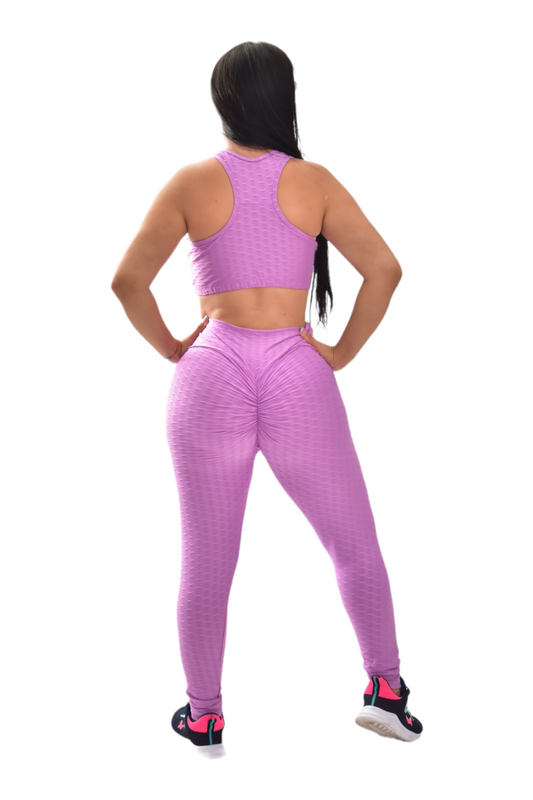 LICRA LARGA PUSH UP SET 2 PIEZAS TEXTURIZADO MORADO oversilvercolombia