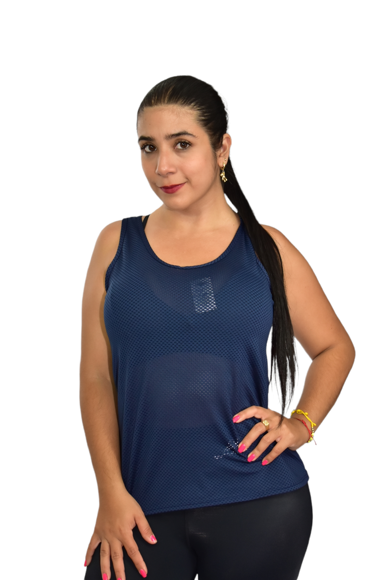 CAMISILLA ESCOTE LAGRIMA MALLA TALLA UNICA OVERSILVER®