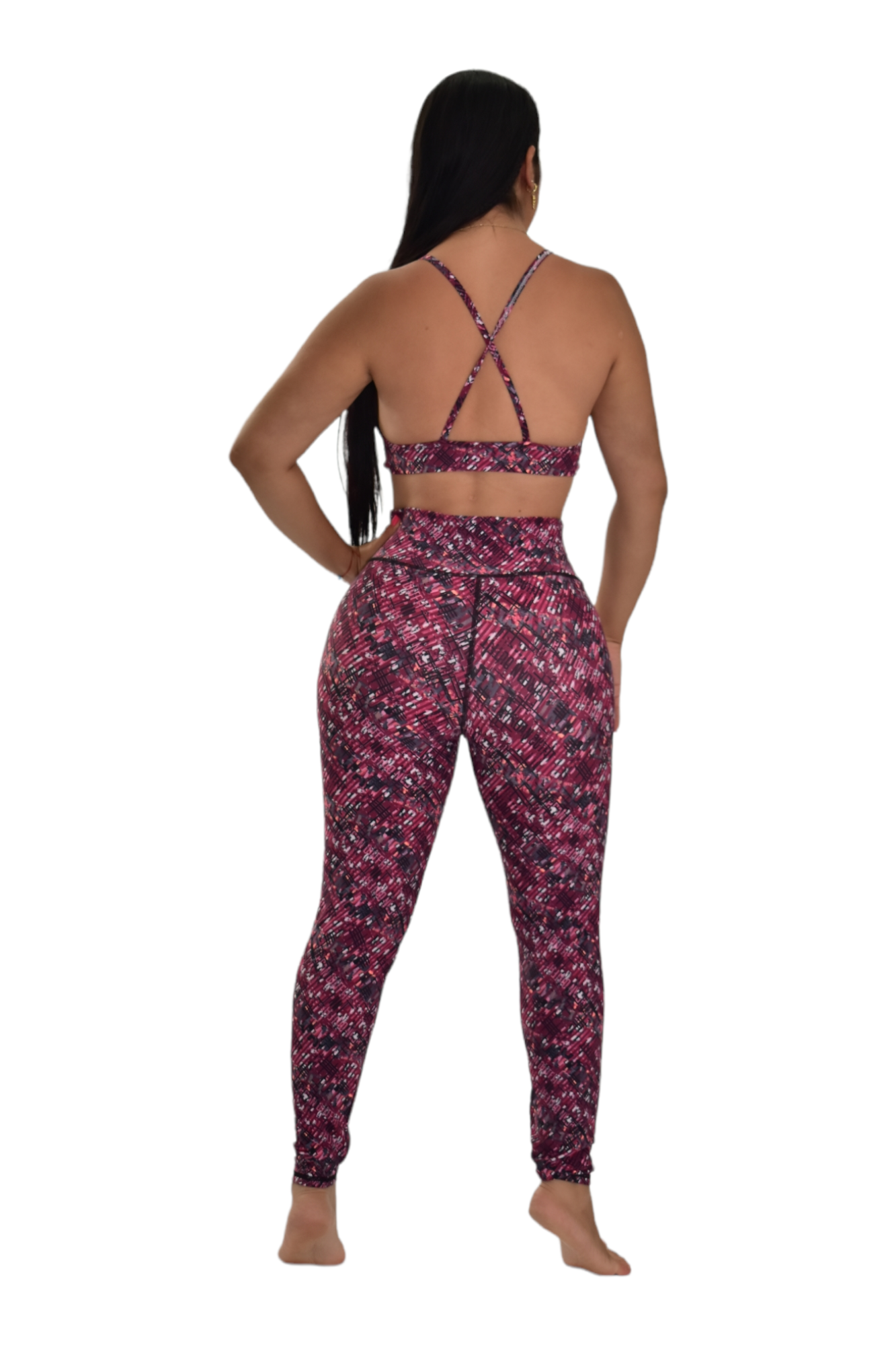 LEGGINS SET 2 PIEZAS PREMIUMTEX VINOTINTO LETRAS oversilvercolombia