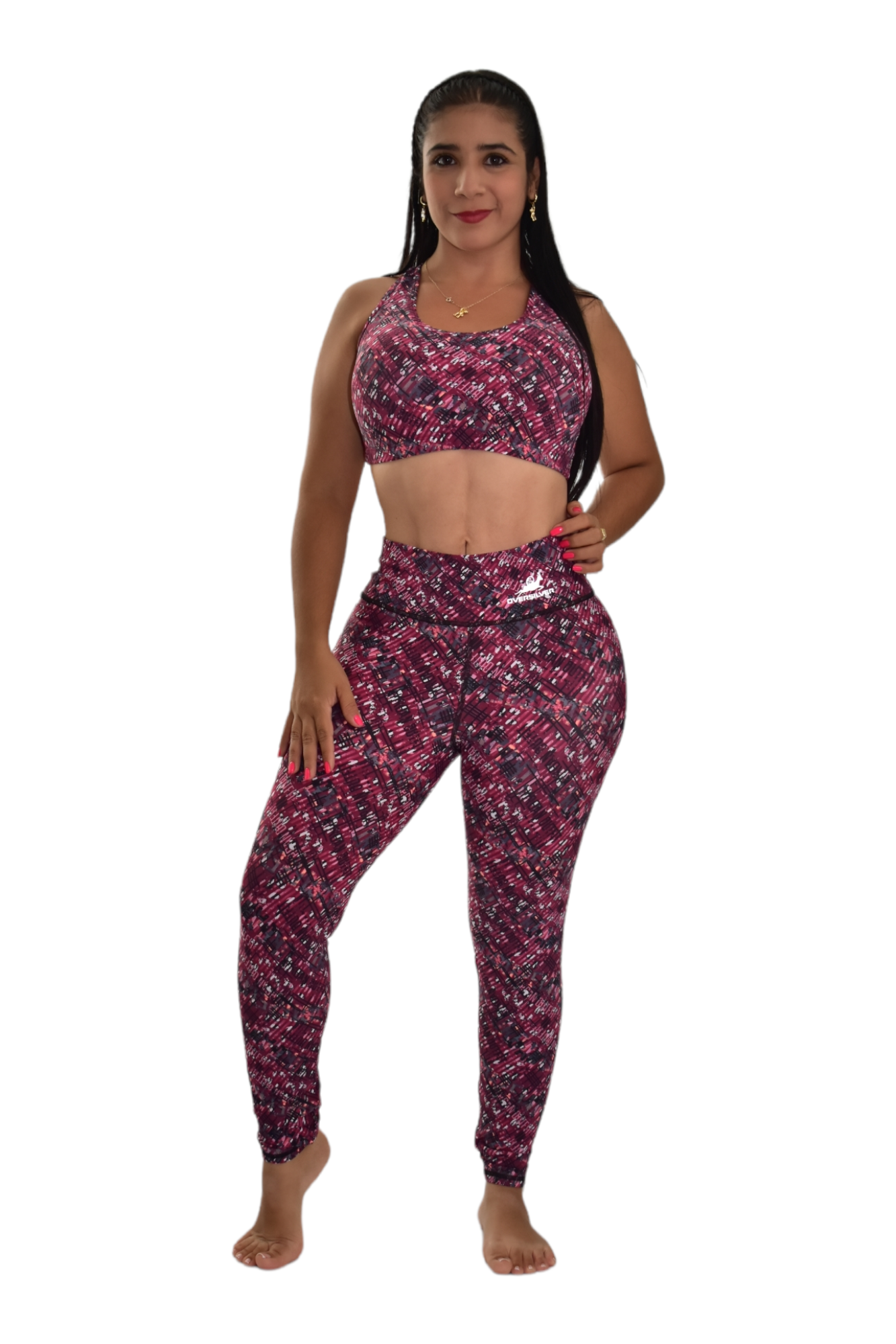 LEGGINS SET 2 PIEZAS PREMIUMTEX VINOTINTO LETRAS oversilvercolombia