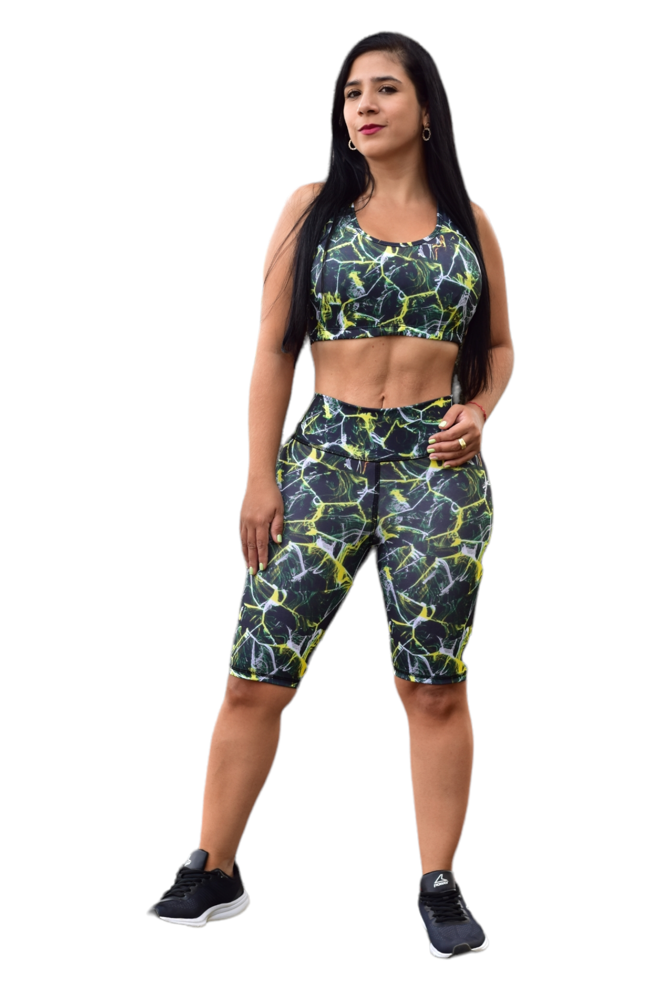 BIKER SET 2 PIEZAS SPORTGYM VERDE ELECTRICO