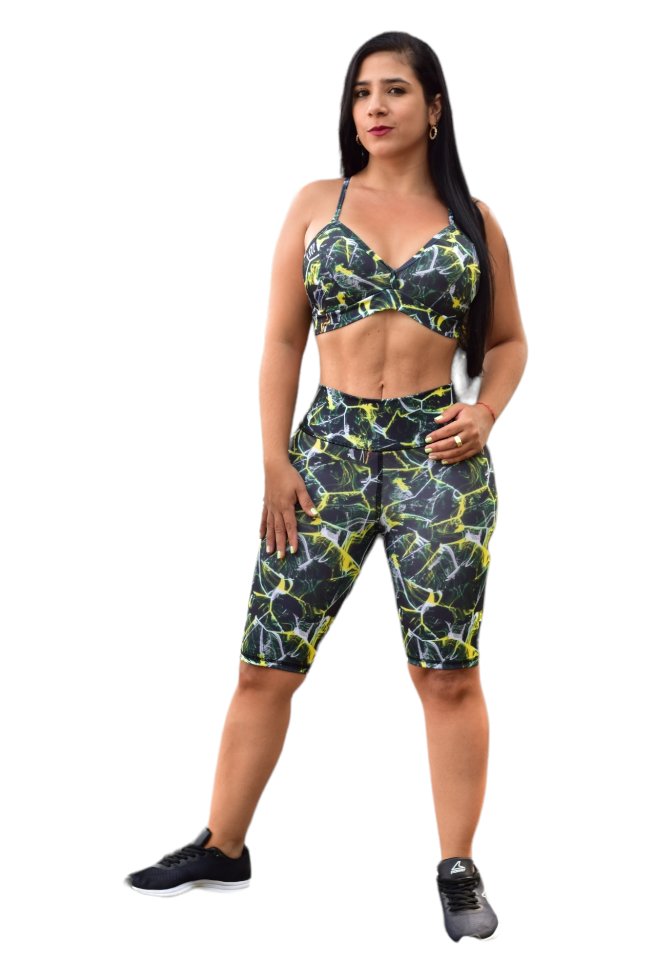 BIKER SET 2 PIEZAS SPORTGYM VERDE ELECTRICO