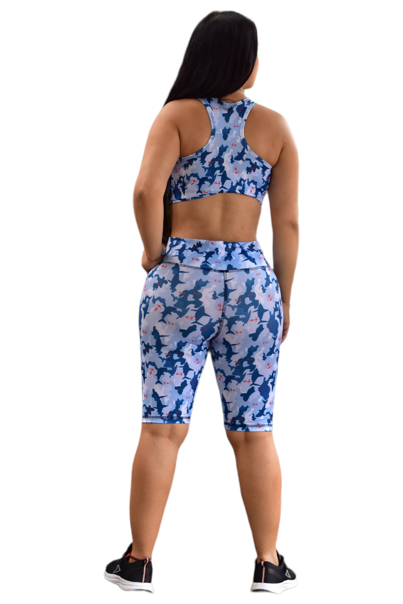 BIKER SET 2 PIEZAS SPORTGYM AZUL TIBURON