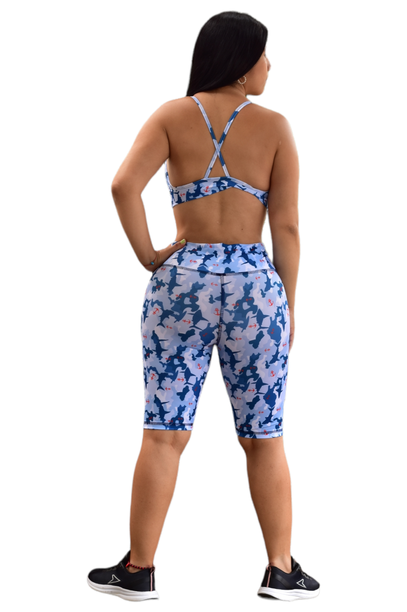 BIKER SET 2 PIEZAS SPORTGYM AZUL TIBURON