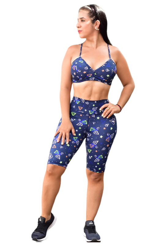 BIKER SET 2 PIEZAS SPORTGYM OSCURO DIAMANTE