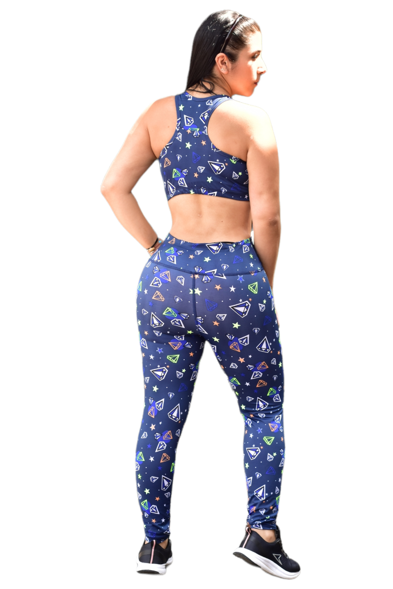 LEGGINS SET 2 PIEZAS SPORTGYM OSCURO DIAMANTE