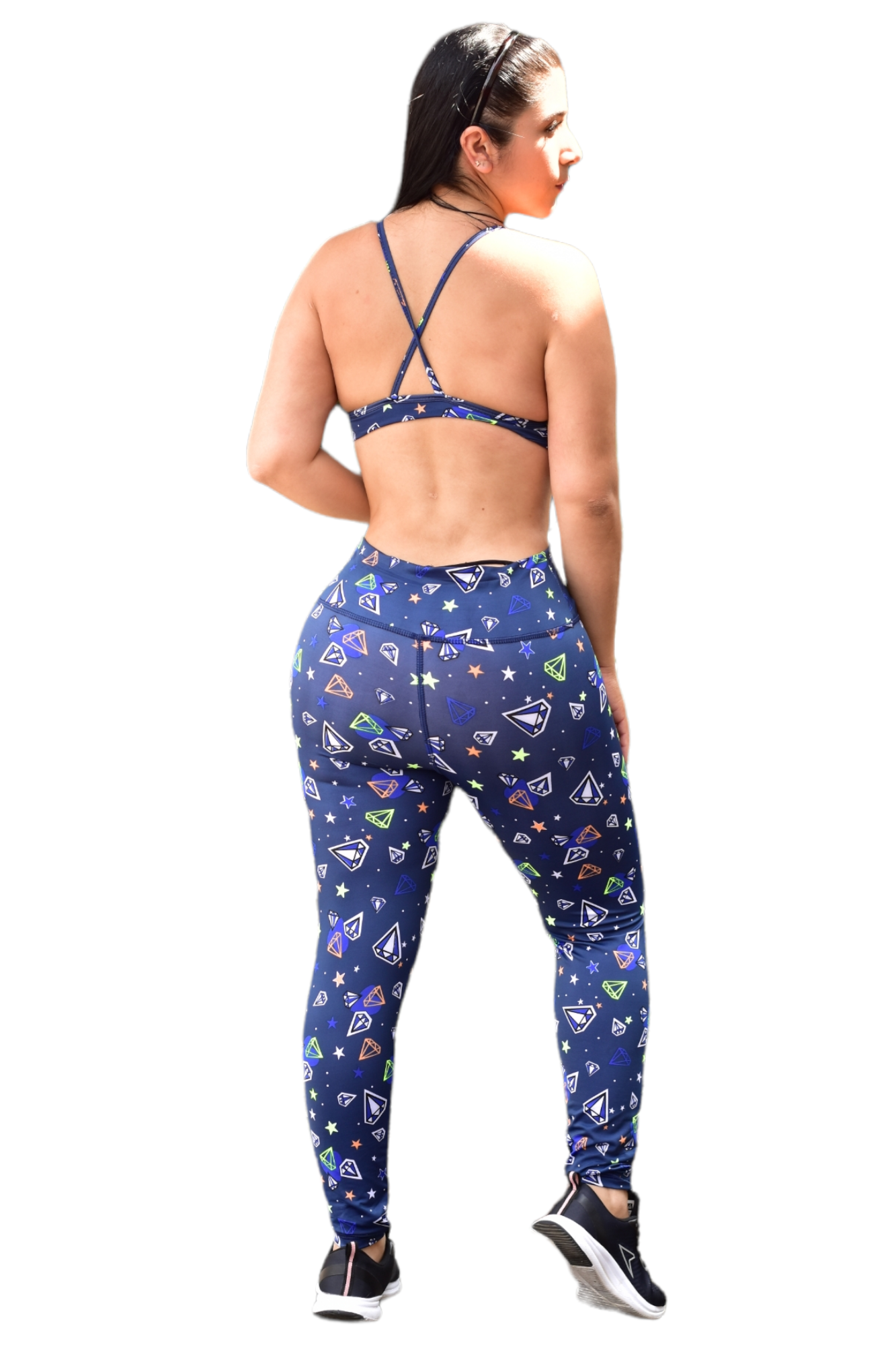 LEGGINS SET 2 PIEZAS SPORTGYM OSCURO DIAMANTE